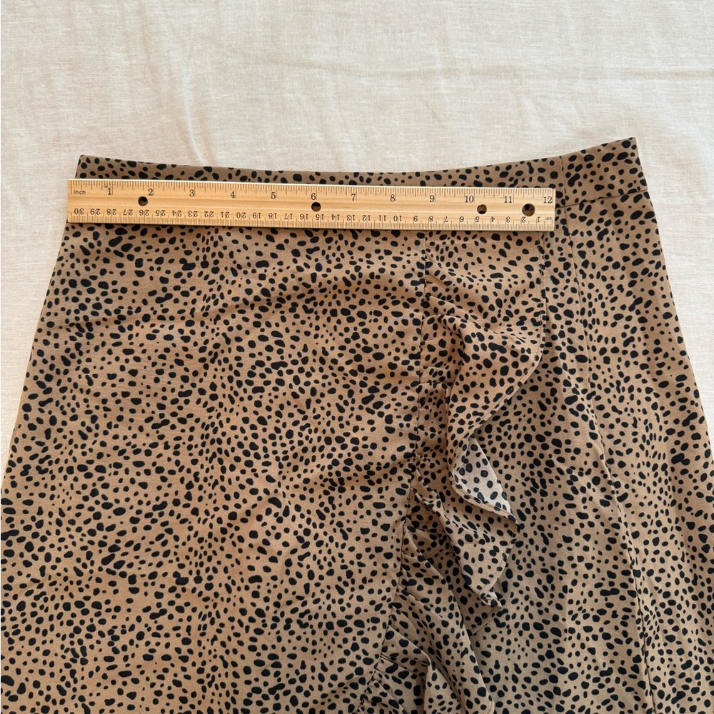 Leopard Print Ruffle Skirt - Picture 3 of 3